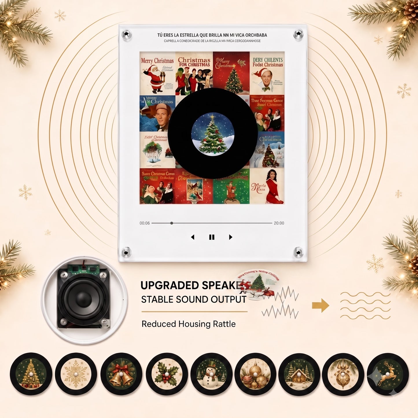 Spin Carol™ Christmas Vinyl Player